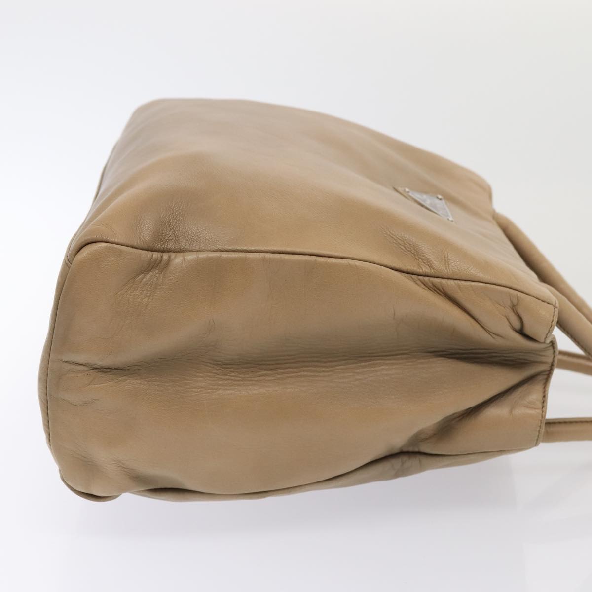 Luxury Prada Hand Bag Leather Beige  bs17597