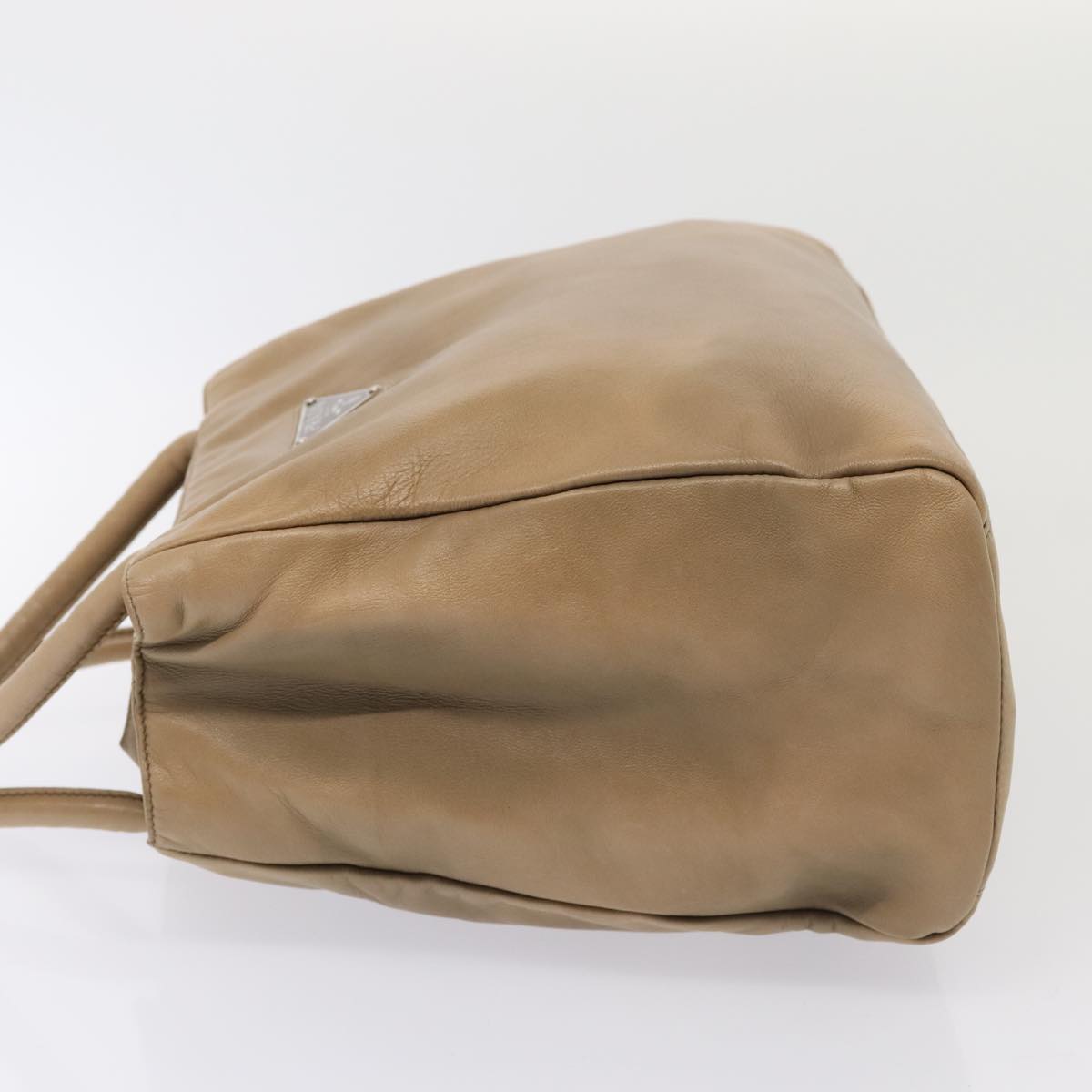Luxury Prada Hand Bag Leather Beige  bs17597