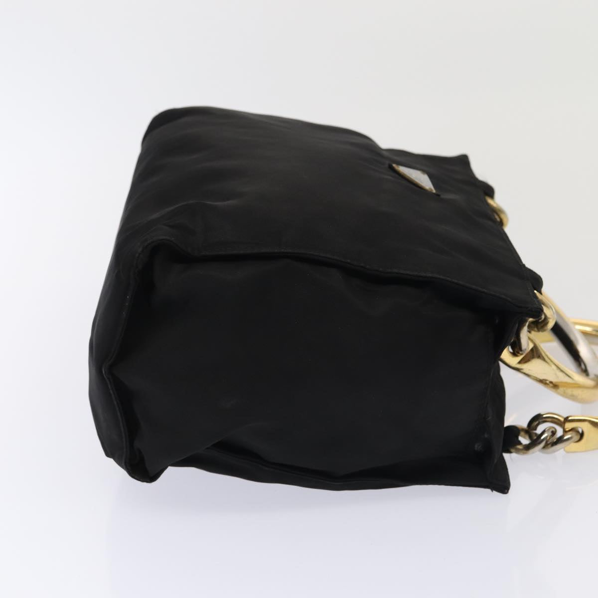 Luxury Prada Hand Bag Nylon Black Gold  bs17601