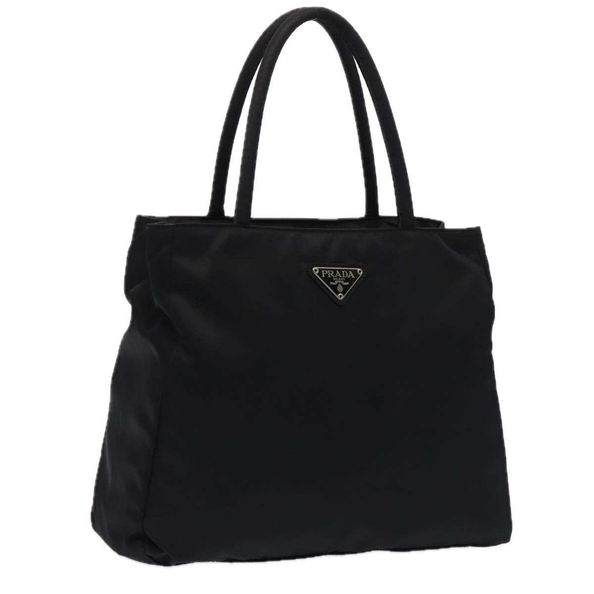 Luxury Prada Hand Bag Nylon Black Silver  bs17603