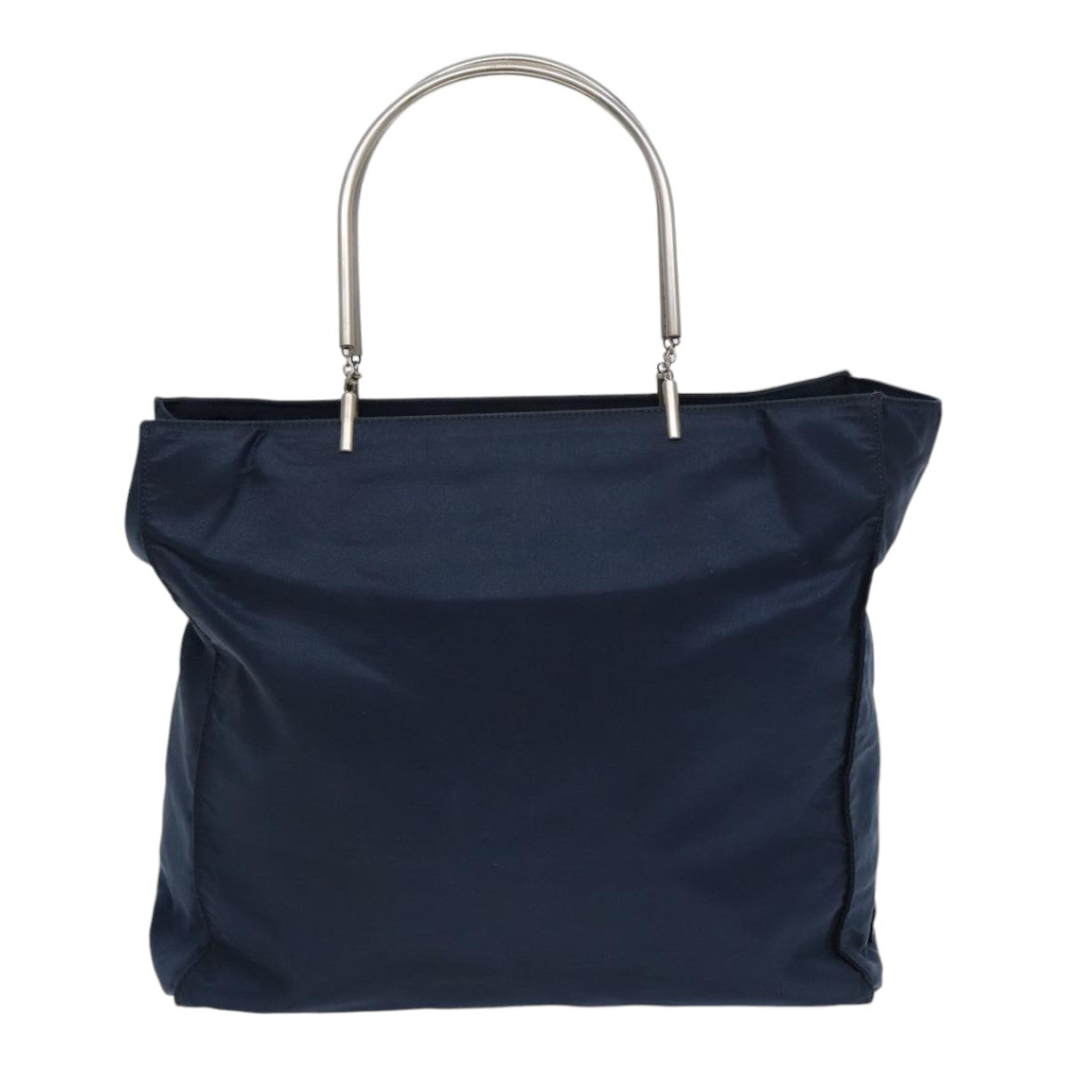 Luxury Prada Hand Bag Nylon Navy Silver  bs17604