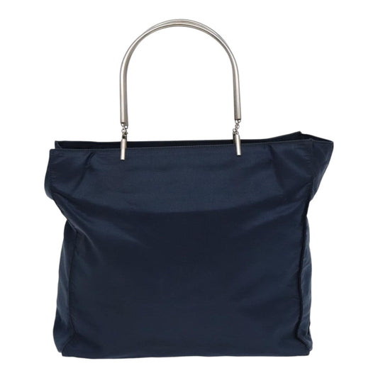 Luxury Prada Hand Bag Nylon Navy Silver  bs17604