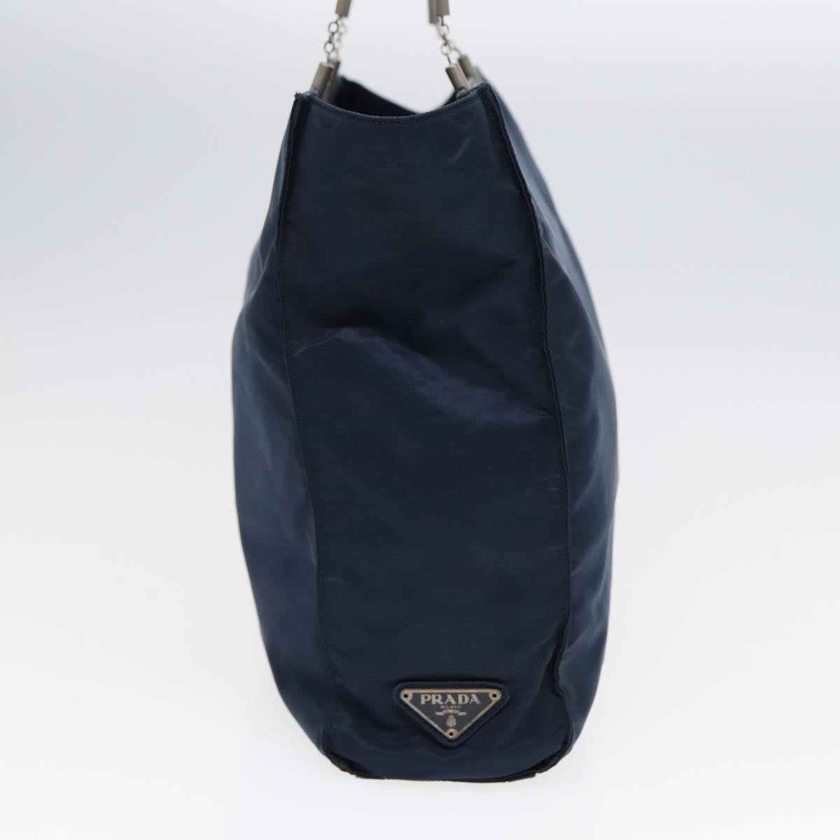 Luxury Prada Hand Bag Nylon Navy Silver  bs17604