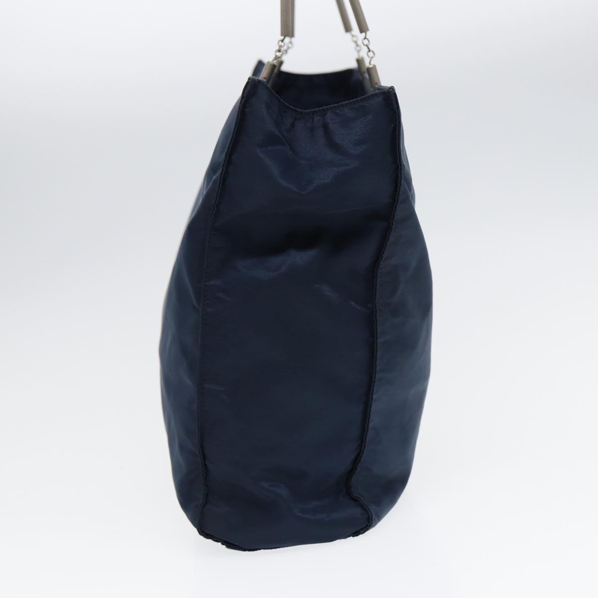 Luxury Prada Hand Bag Nylon Navy Silver  bs17604