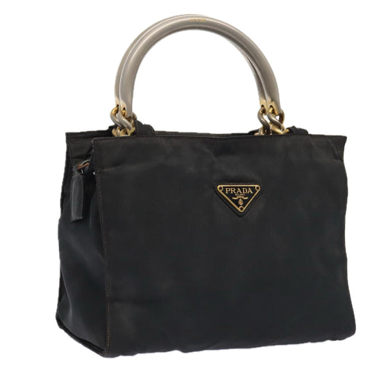 Luxury Prada Hand Bag Nylon Black Gold  bs17641