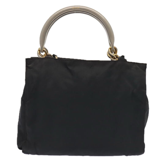 Luxury Prada Hand Bag Nylon Black Gold  bs17641
