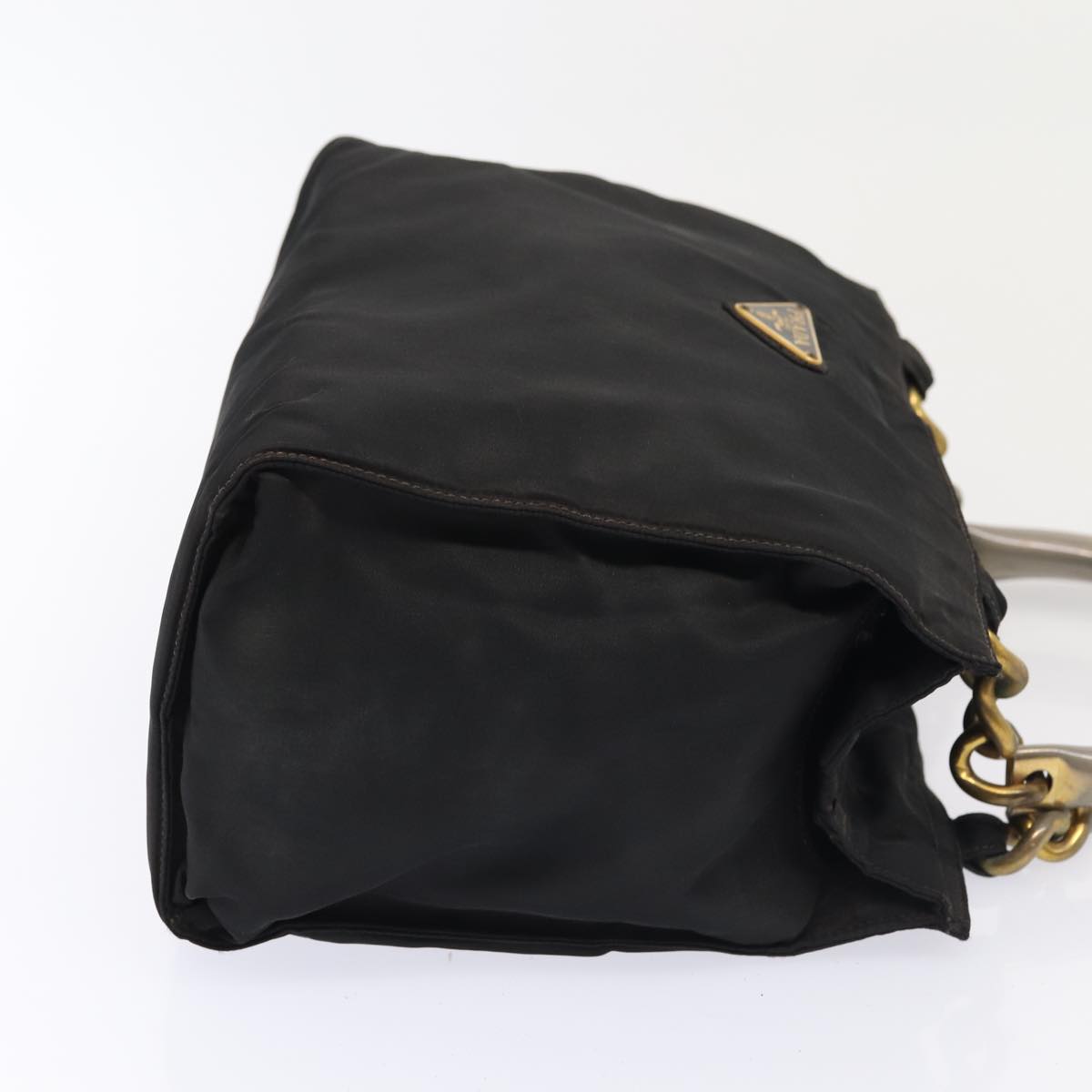 Luxury Prada Hand Bag Nylon Black Gold  bs17641