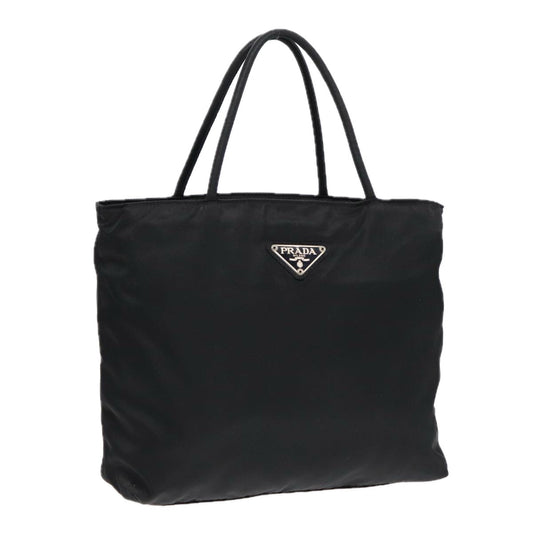 Luxury Prada Hand Bag Nylon Black Silver  bs17647