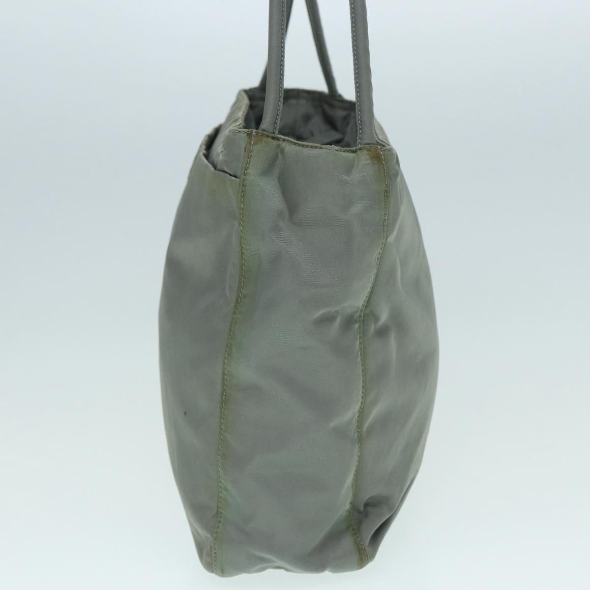 Luxury Prada Tote Bag Nylon Gray Silver  bs17648
