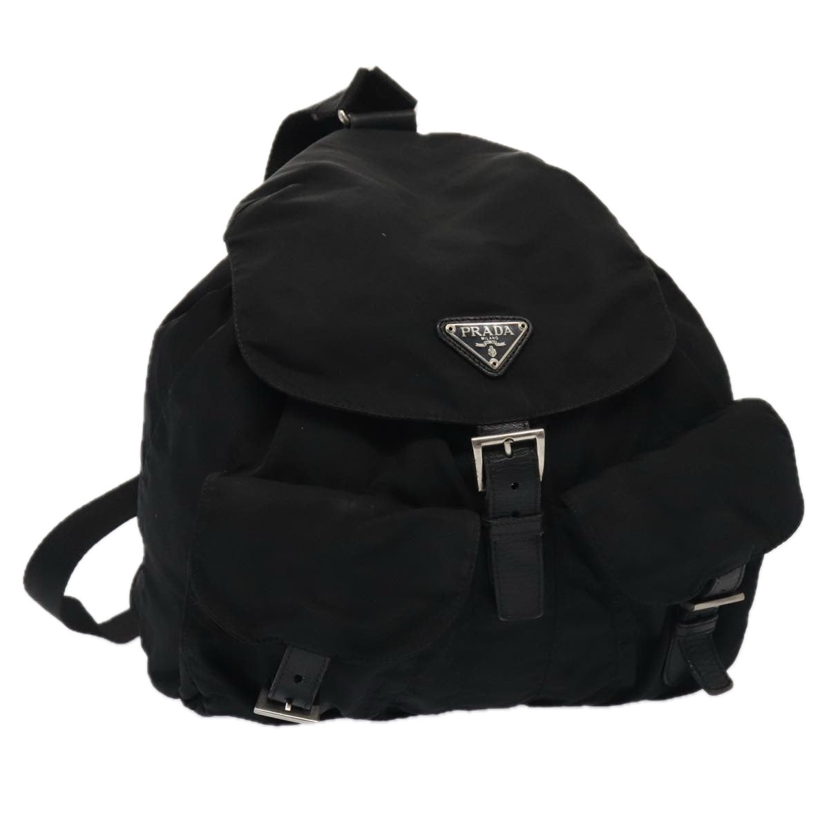 Luxury Prada Backpack Nylon Black Silver  bs17650