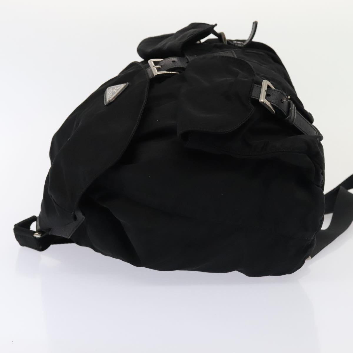 Luxury Prada Backpack Nylon Black Silver  bs17650