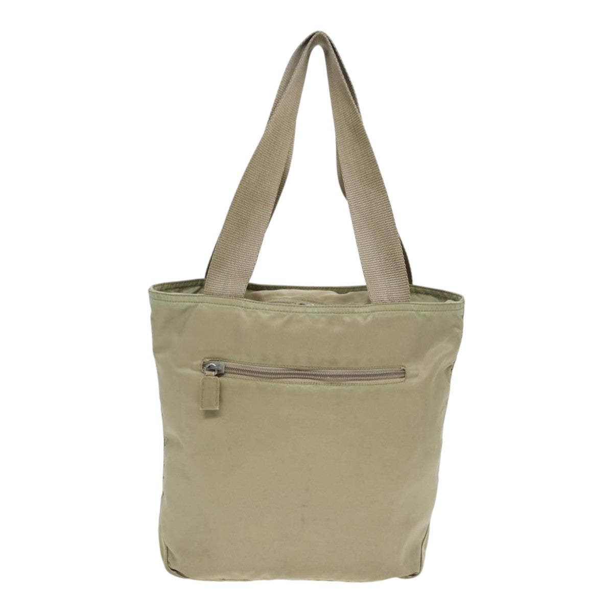 Luxury Prada Tote Bag Nylon Beige Silver  bs17670