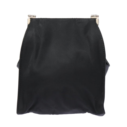 Luxury Prada Shoulder Bag Nylon Black Silver  bs17672