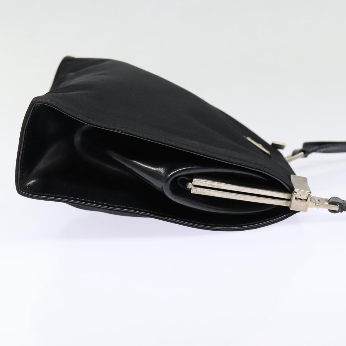Luxury Prada Shoulder Bag Nylon Black Silver  bs17672