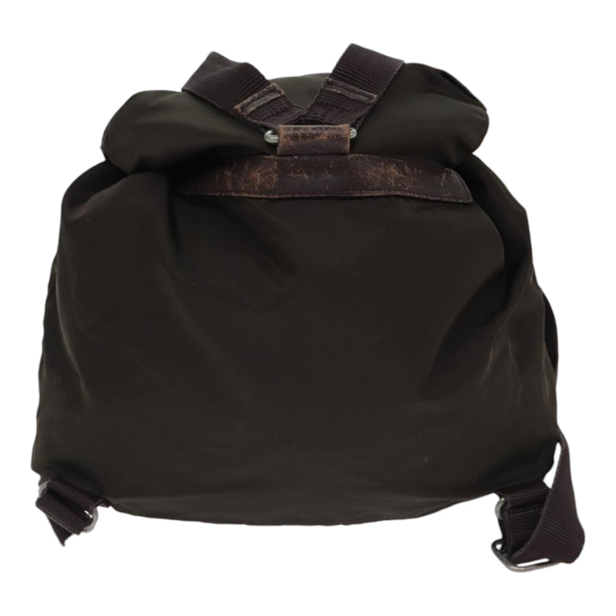 Luxury Prada Backpack Nylon Silver Brown  bs17718