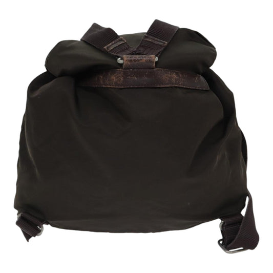 Luxury Prada Backpack Nylon Silver Brown  bs17718