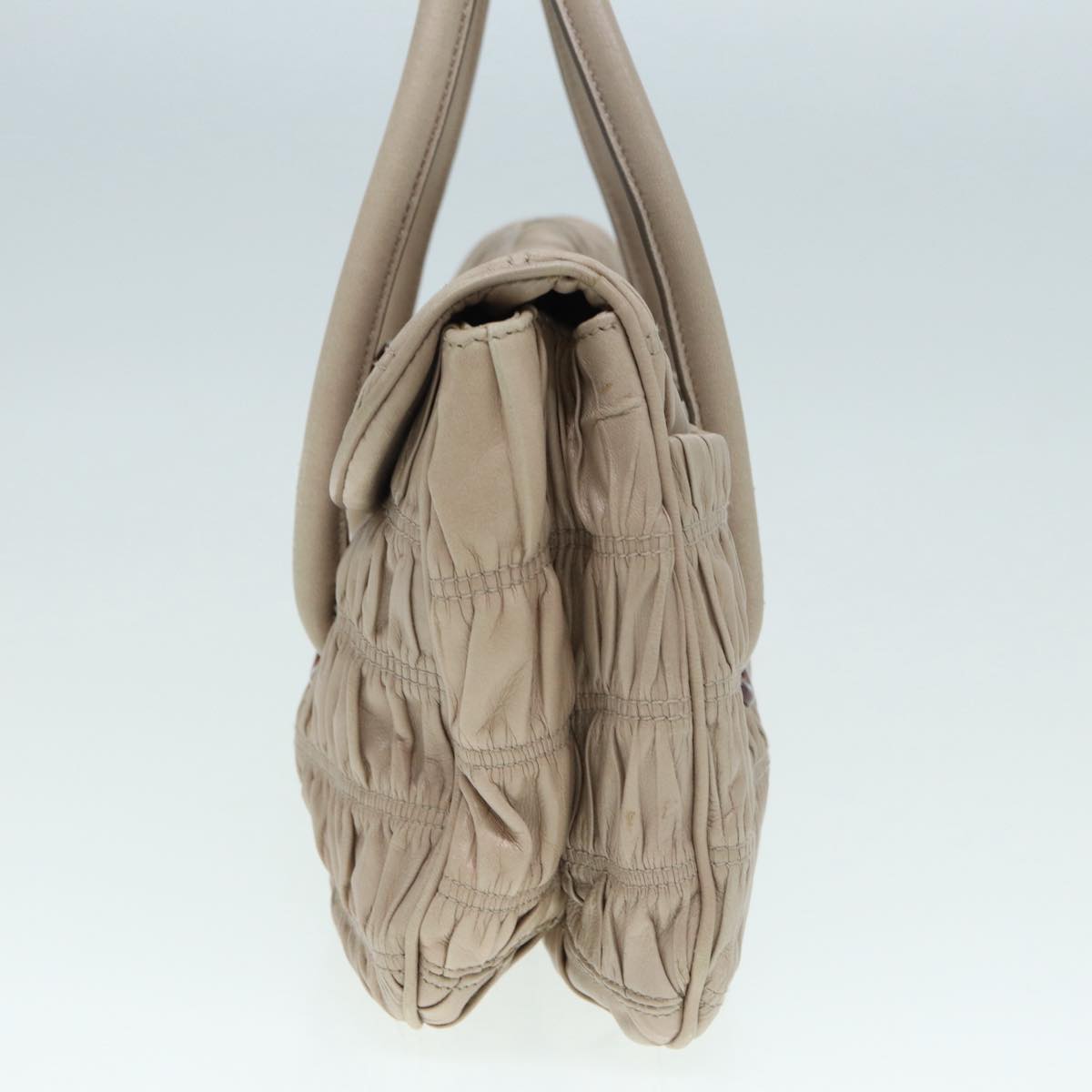 Luxury Prada Hand Bag Leather Beige  bs17722