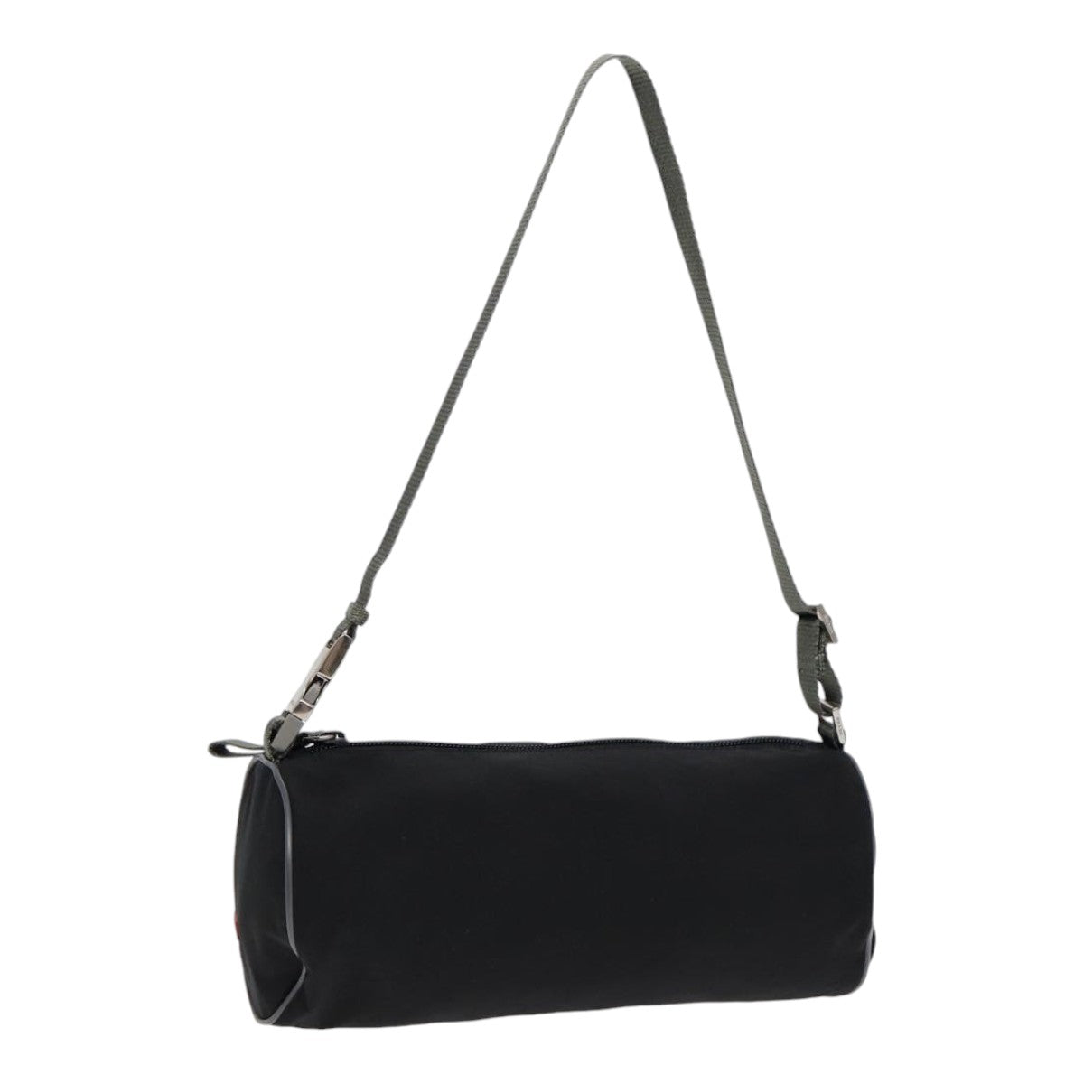 Luxury Prada Sports Shoulder Bag Nylon Black Silver  bs17726
