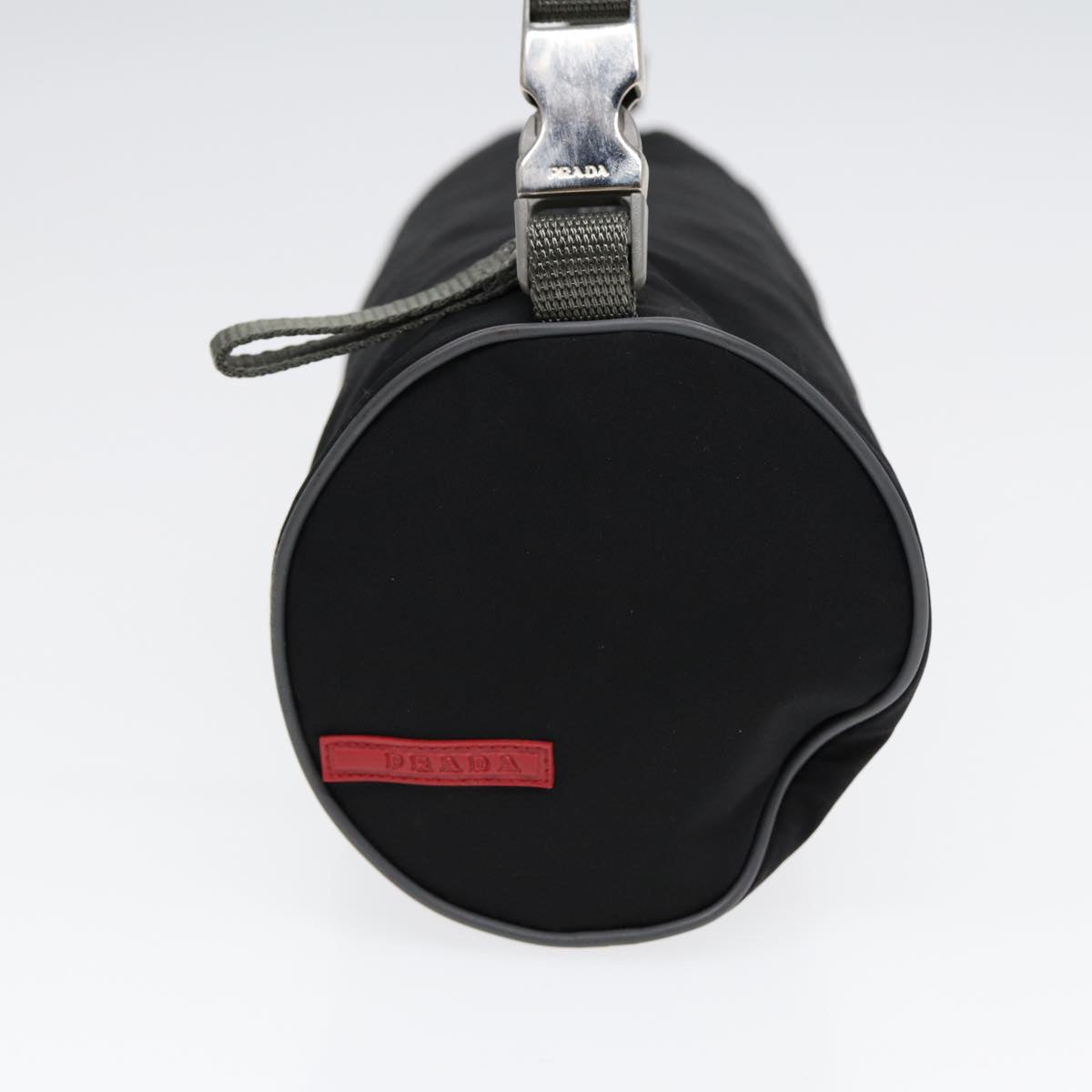 Luxury Prada Sports Shoulder Bag Nylon Black Silver  bs17726