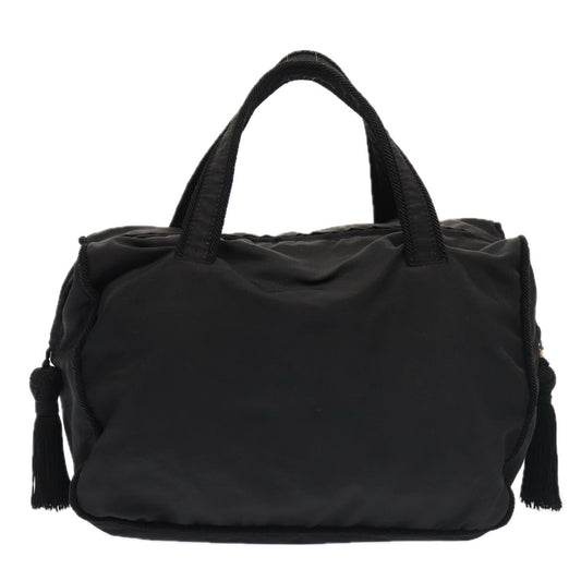 Luxury Prada Hand Bag Nylon Black Silver  bs17749