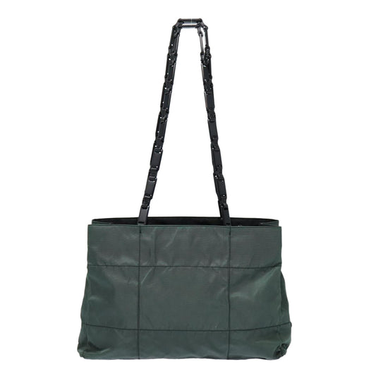 Luxury Prada Shoulder Bag Nylon Green Silver  bs17753