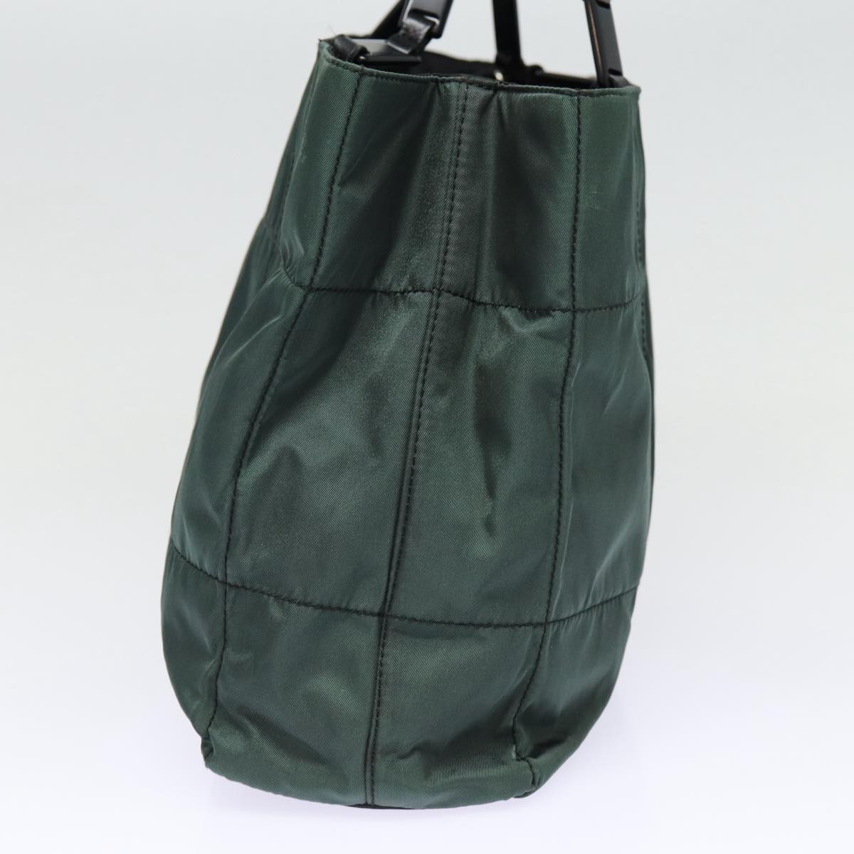 Luxury Prada Shoulder Bag Nylon Green Silver  bs17753