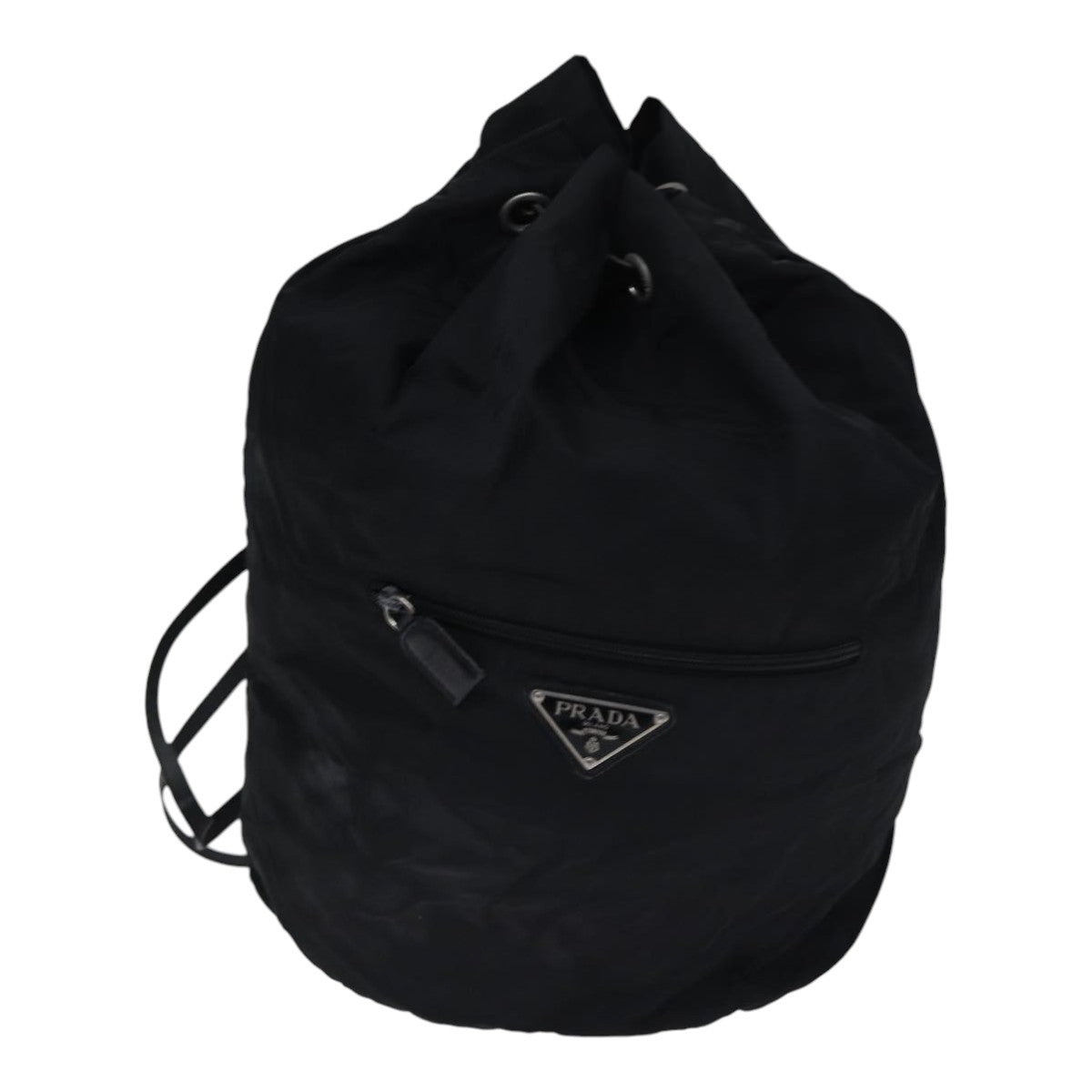 Luxury Prada Shoulder Bag Nylon Black Silver  bs17756