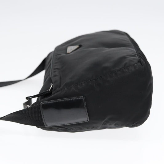Luxury Prada Shoulder Bag Nylon Black Silver  bs17764