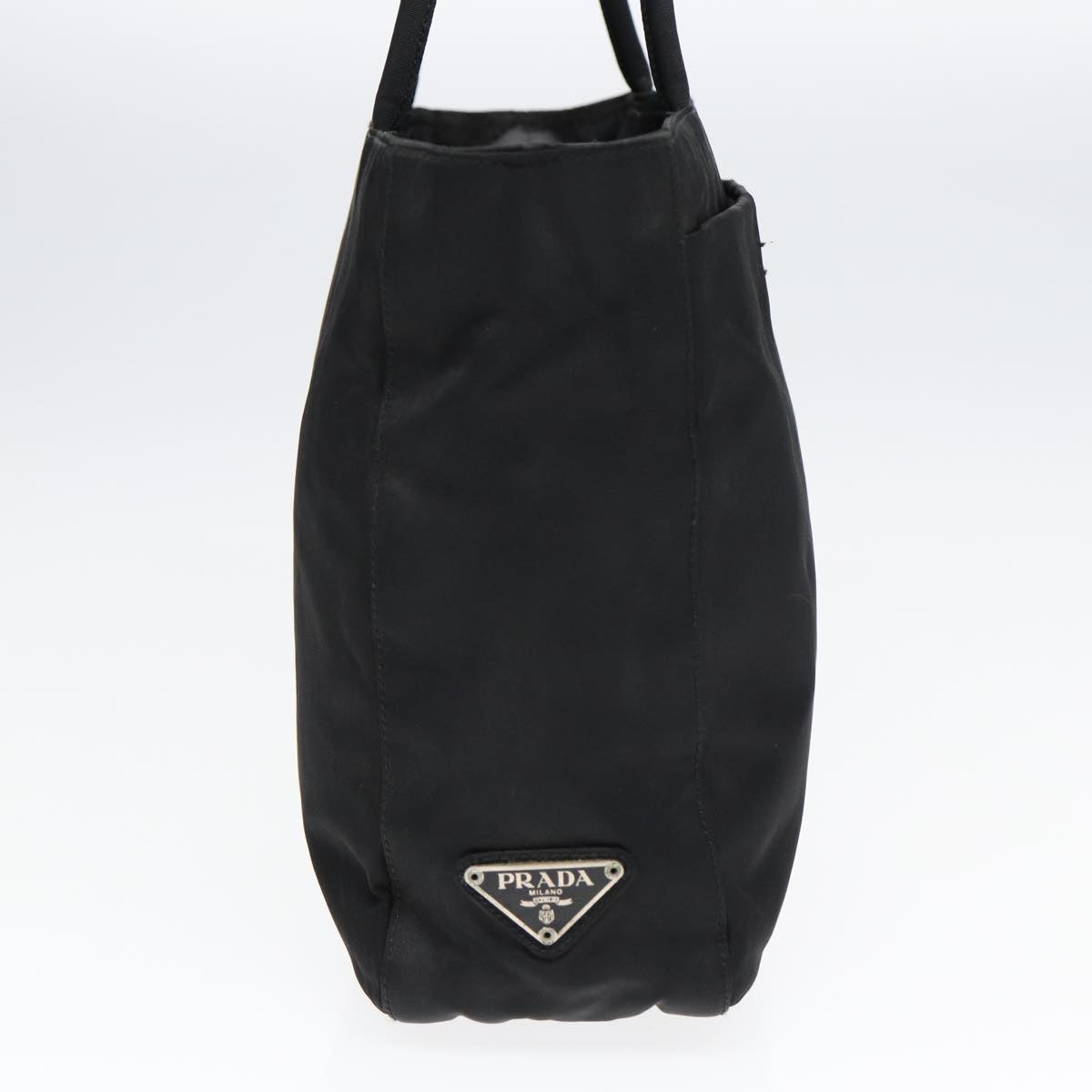 Luxury Prada Tote Bag Nylon Silver Black  bs17775