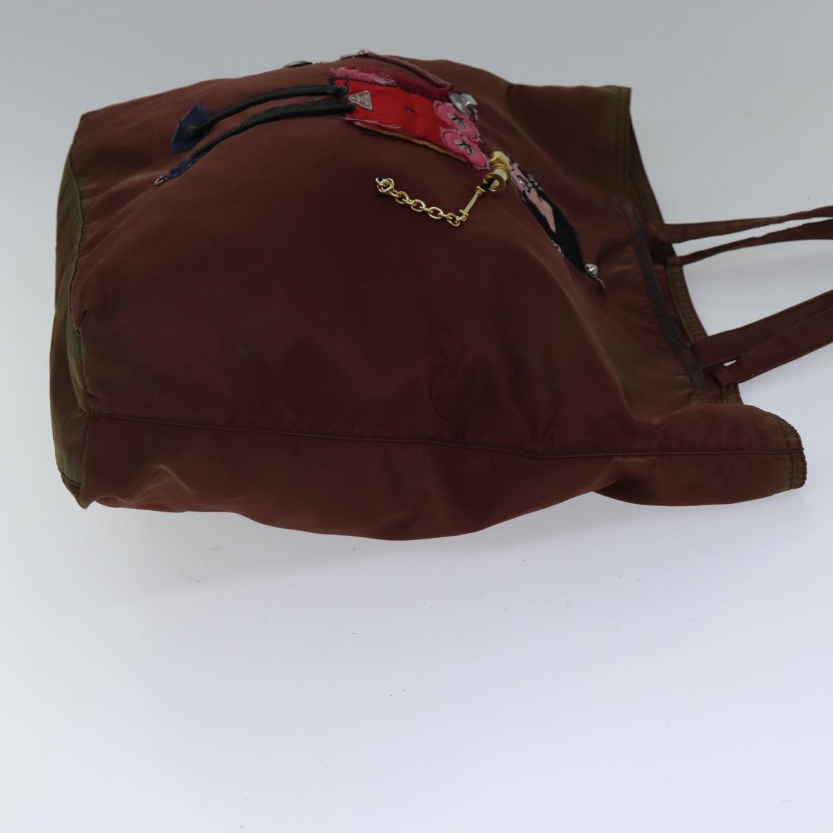 Luxury Prada robot Hand Bag Nylon Brown  bs17789