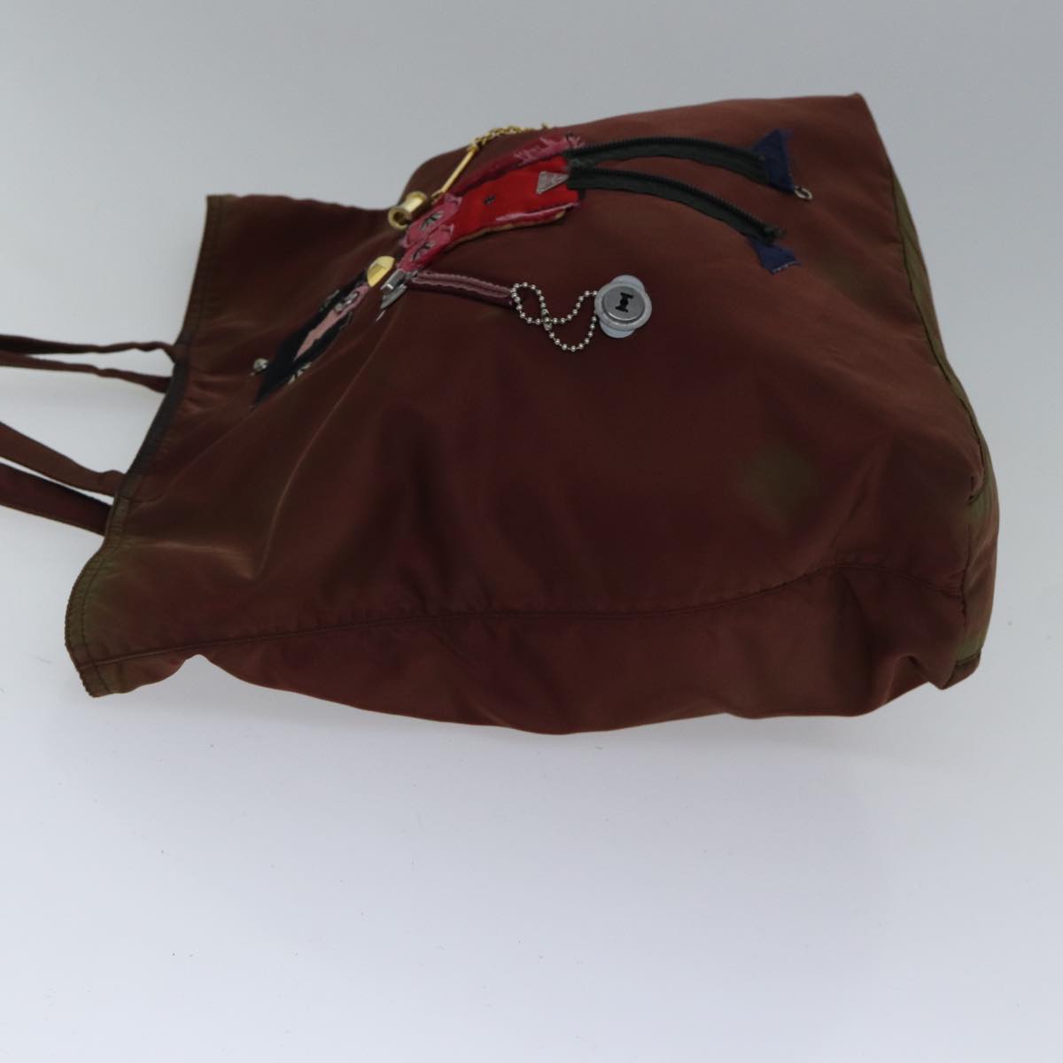 Luxury Prada robot Hand Bag Nylon Brown  bs17789