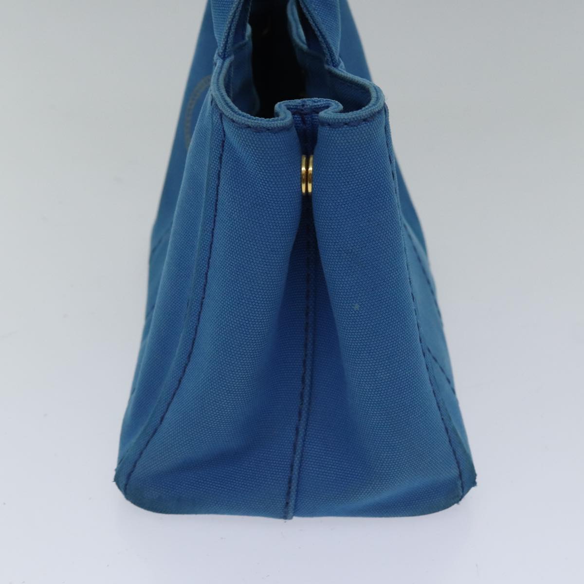 Luxury Prada Canapa PM Hand Bag Canvas Blue  bs17794