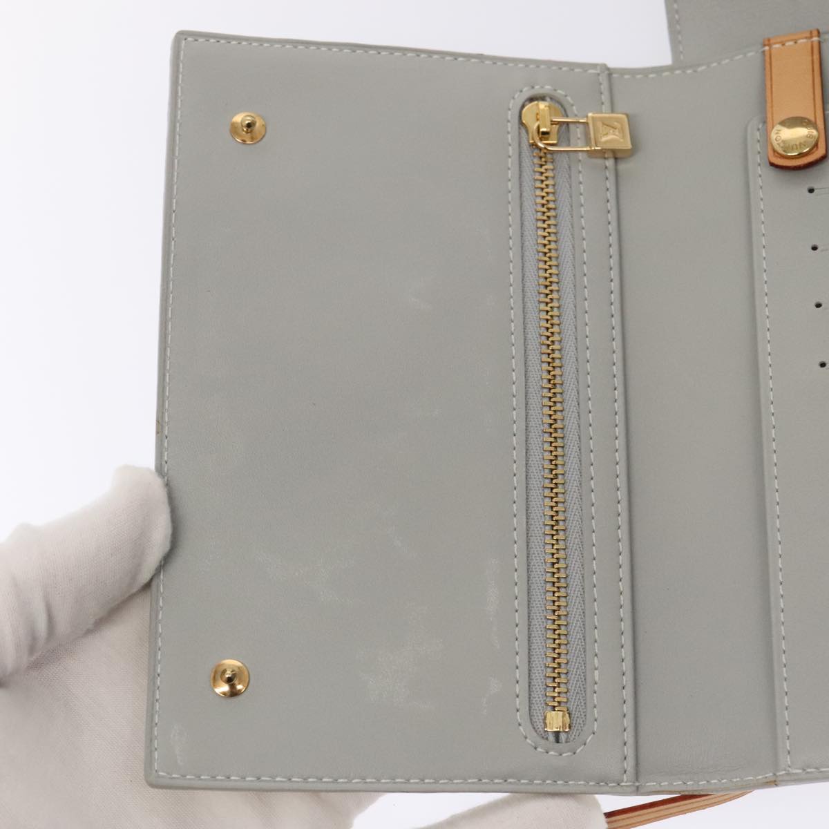 LOUIS VUITTON Monogram Vernis Walker Gris M91031 LV bs17864