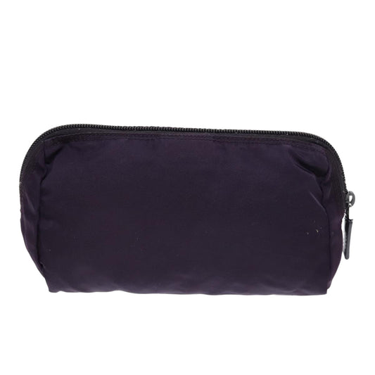 Luxury Prada Pouch Nylon Purple Silver  bs17869