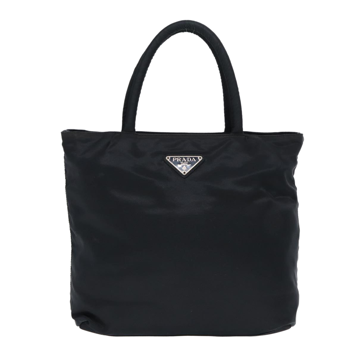 Luxury Prada Hand Bag Nylon Navy Silver  bs17870