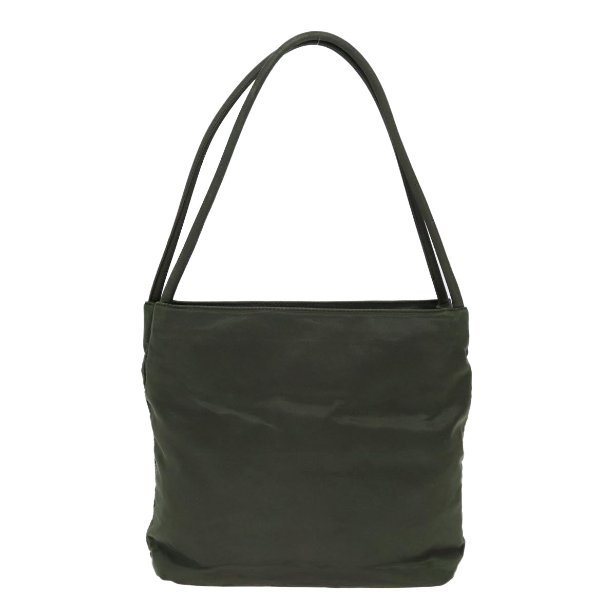 Luxury Prada Tote Bag Nylon Khaki Silver  bs17876