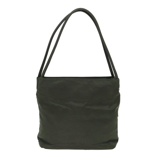 Luxury Prada Tote Bag Nylon Khaki Silver  bs17876
