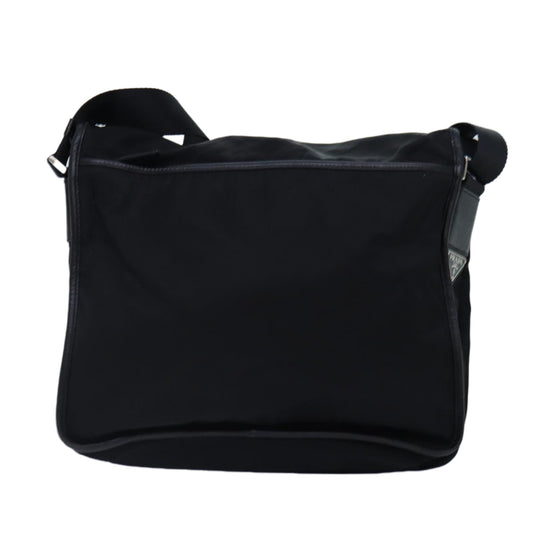 Luxury Prada Shoulder Bag Nylon Black Silver  bs17880