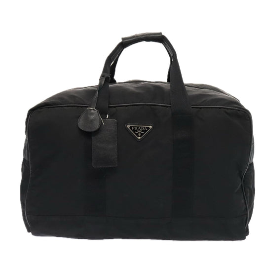 Luxury Prada Boston Bag Nylon Black Silver  bs17884