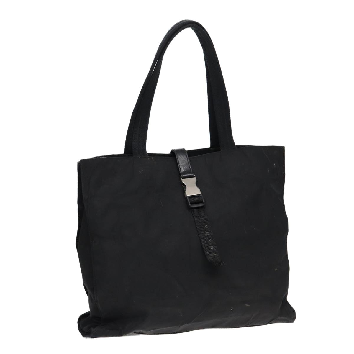 Luxury Prada Tote Bag Nylon Silver Black  bs17885