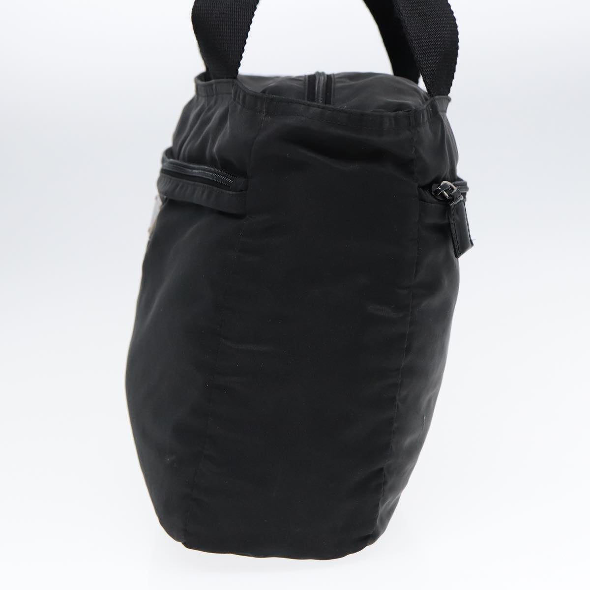Luxury Prada Tote Bag Nylon Black Silver  bs17948