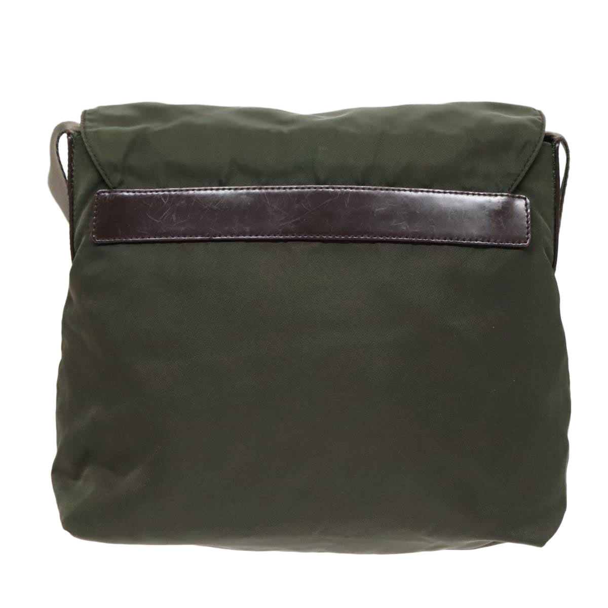 Luxury Prada Shoulder Bag Nylon Green Brown Silver  bs18027