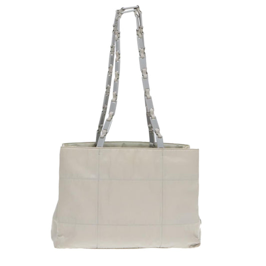 Luxury Prada Shoulder Bag Nylon Gray Silver  bs18028