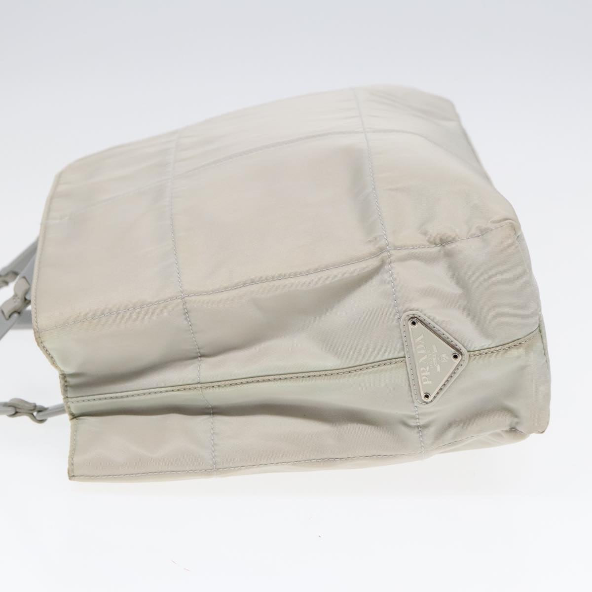Luxury Prada Shoulder Bag Nylon Gray Silver  bs18028