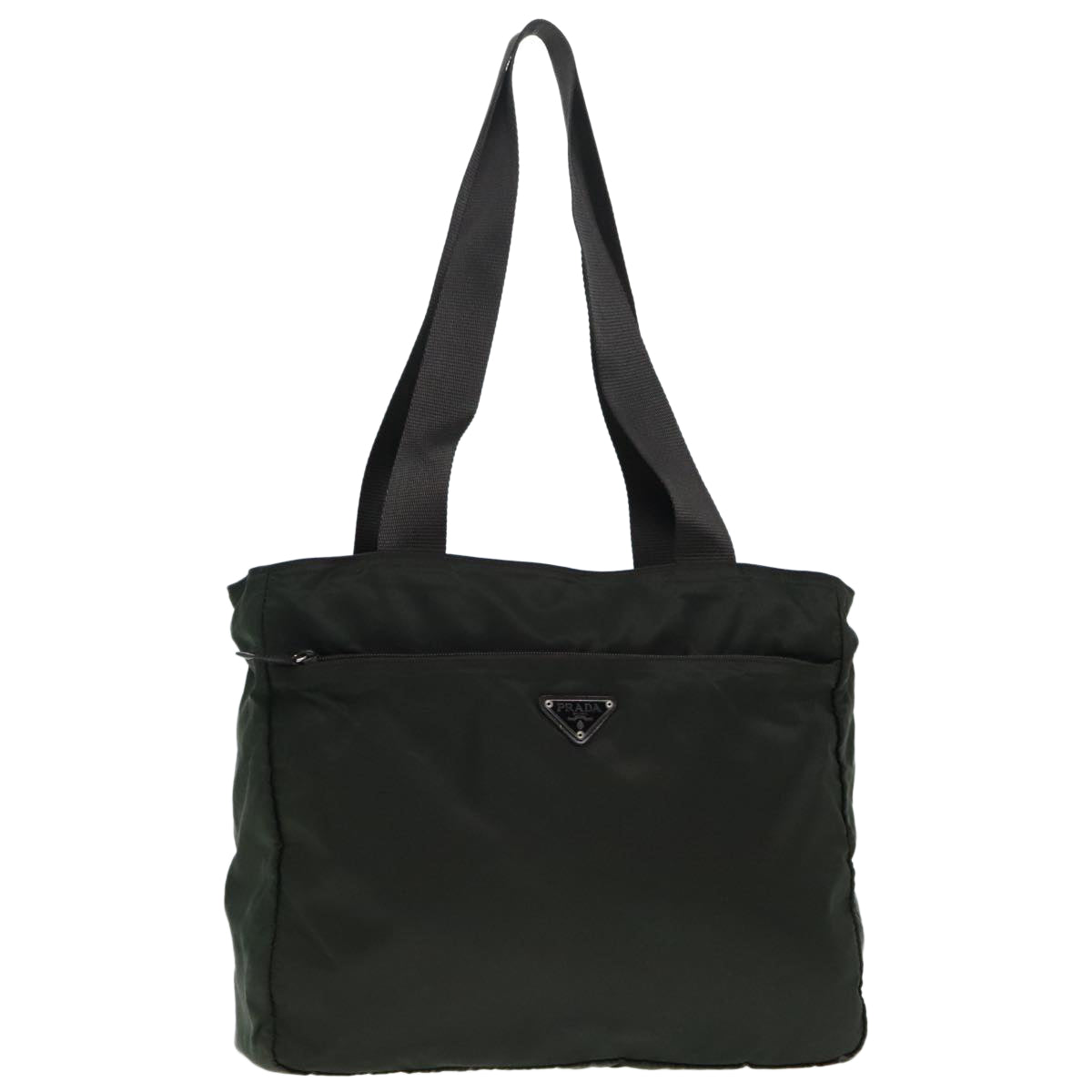 Luxury Prada Tote Bag Nylon Green Silver  bs18029