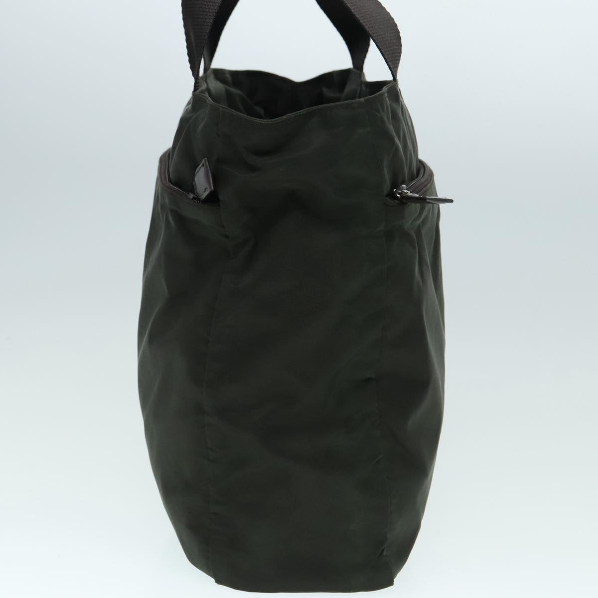 Luxury Prada Tote Bag Nylon Green Silver  bs18029