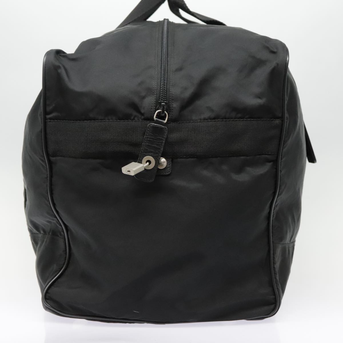 Luxury Prada Boston Bag Nylon Black Silver  bs18030