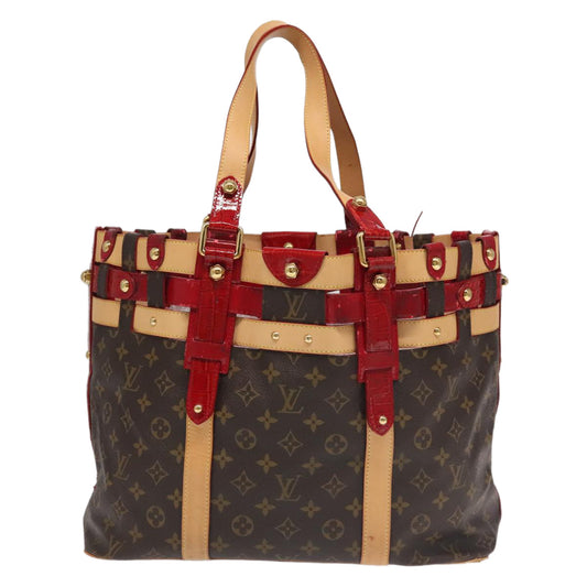 LOUIS VUITTON Monogram Ruby Salina MM Tote Bag Red M95611 LV bs18075