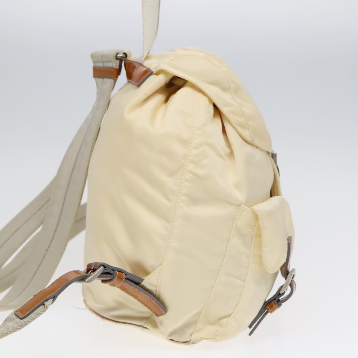Luxury Prada Backpack Nylon Beige  bs18141