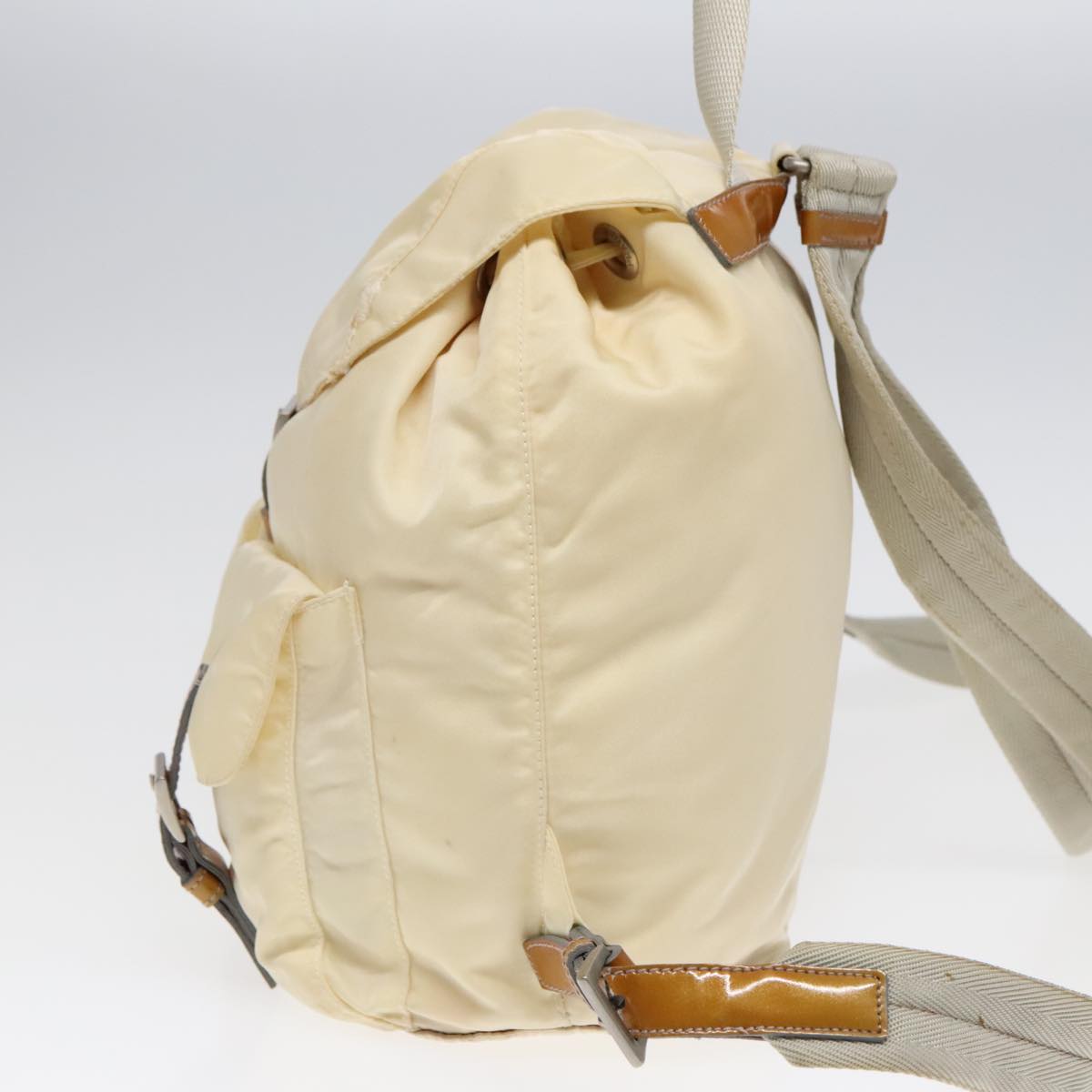 Luxury Prada Backpack Nylon Beige  bs18141